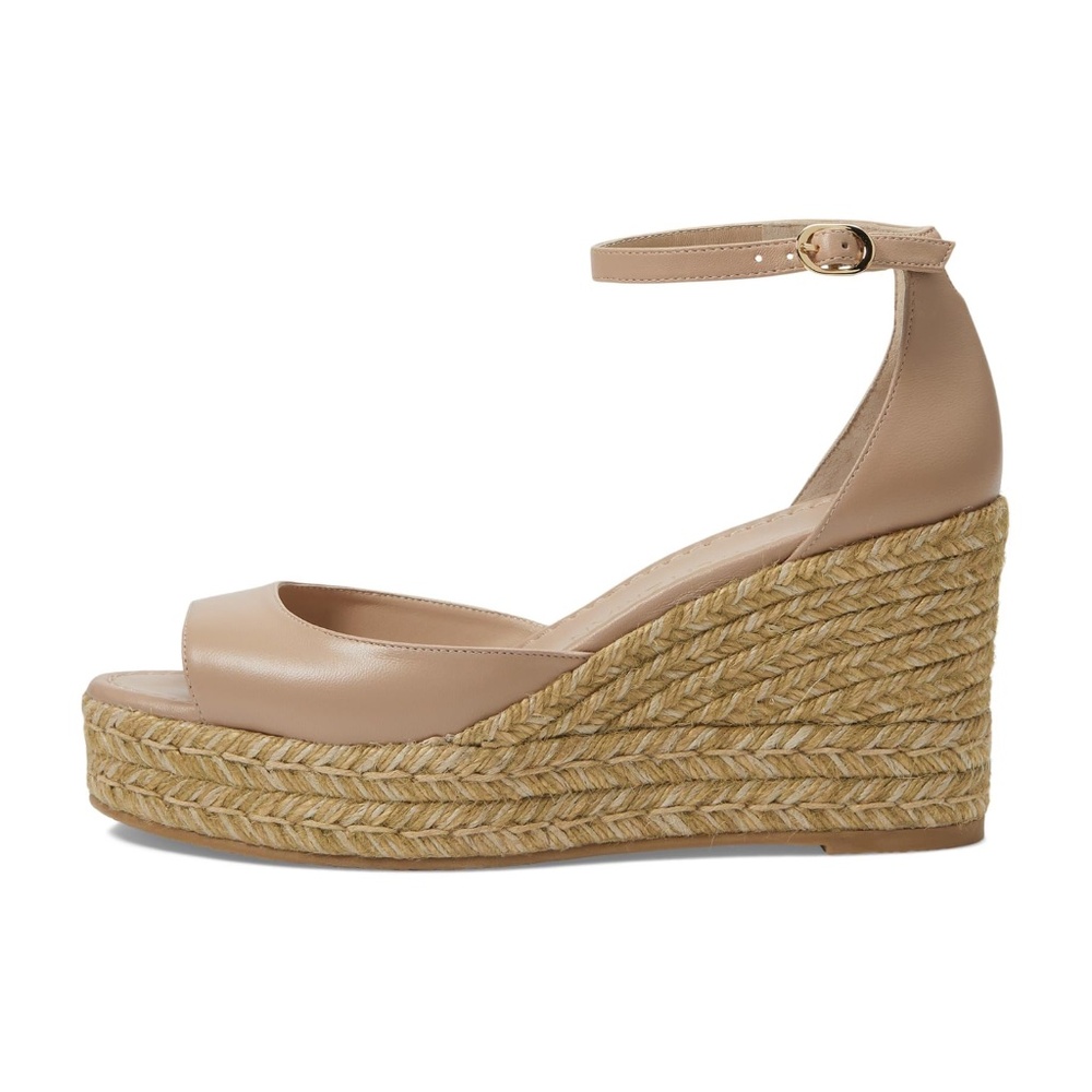 Stuart Weitzman - Nudistia leather espadrille wedge heel sandals